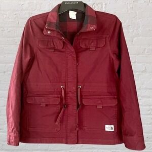 The North Face Womens Zip-Up Jacket Coat Burgundy size Medium